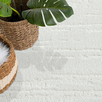 Kurzflor Teppich Flair 171 Creme - Rund