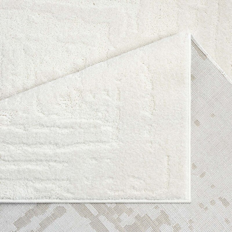 Kurzflor Teppich Flair 171 Creme - Rund