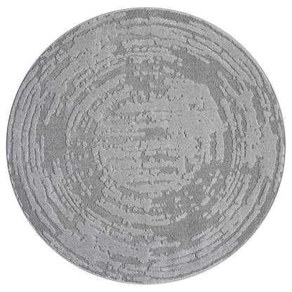 Kurzflor Teppich Flair 171 Grau – Rund