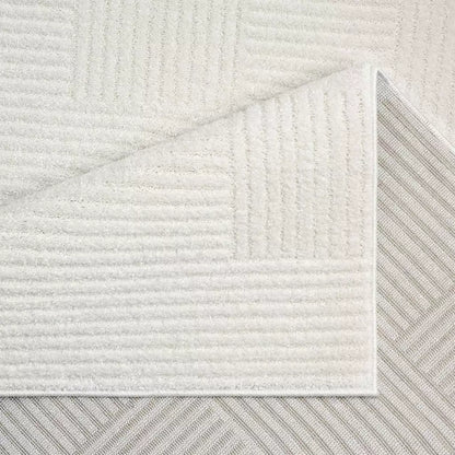 Kurzflor Teppich Flair 177 Creme – Rund