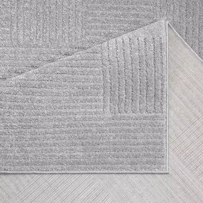 Kurzflor Teppich Flair  177 Grau – Rund