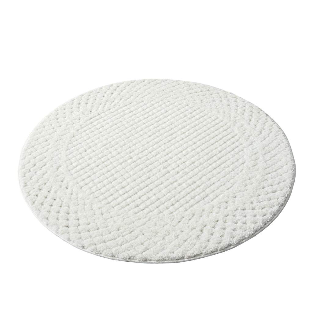 Hochflor Teppich Focus 627 Creme – Rund