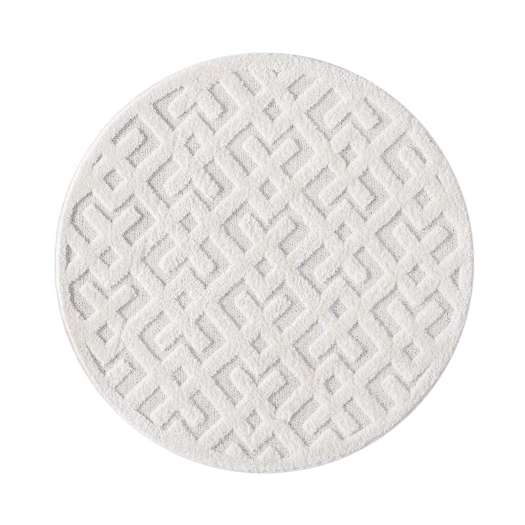 Hochflor Teppich Focus 737 Creme – Rund