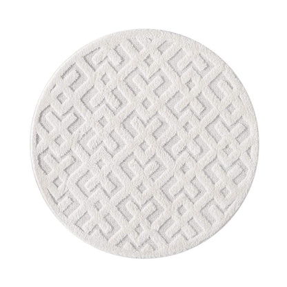 Hochflor Teppich Focus 737 Creme – Rund