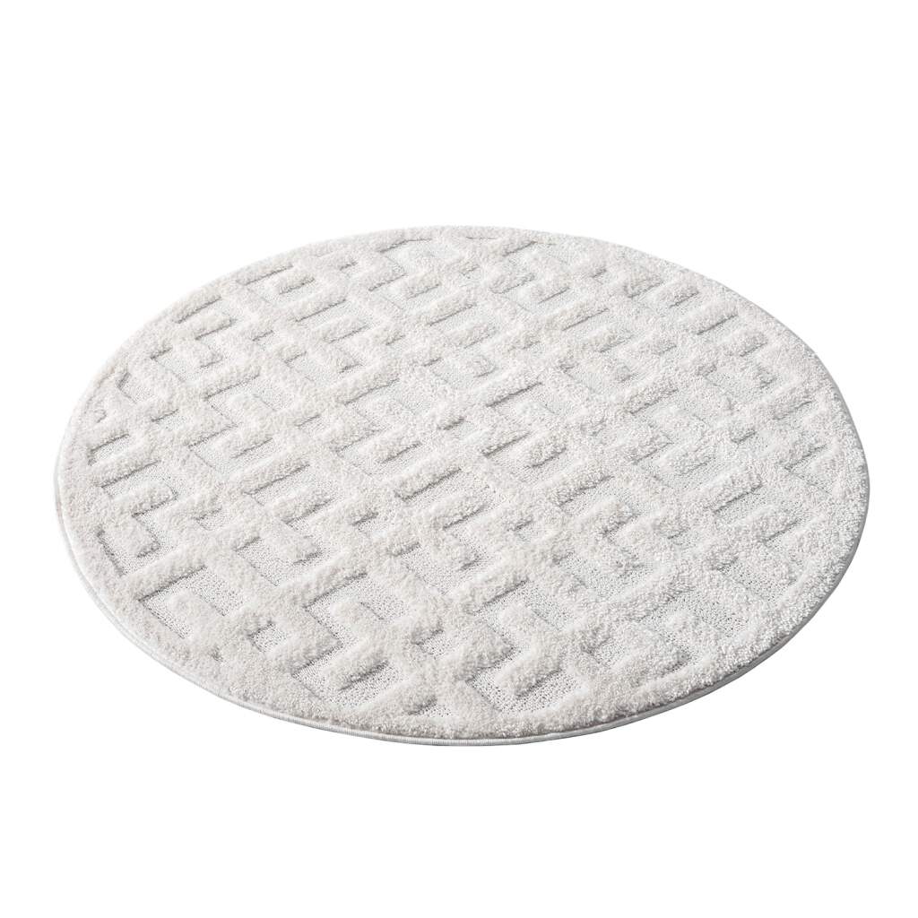 Hochflor Teppich Focus 737 Creme – Rund