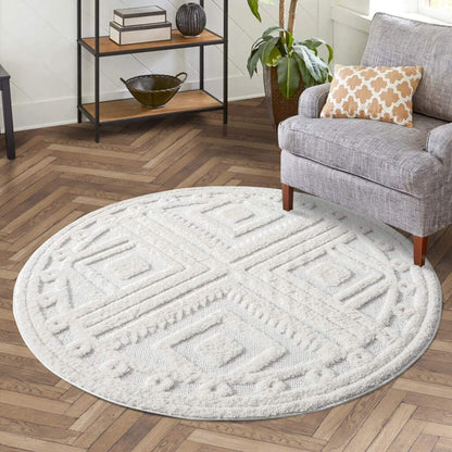 Hochflor Teppich Focus 777 Creme – Rund
