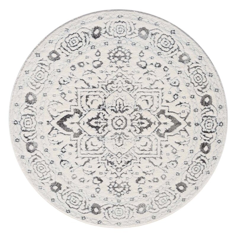 Kurzflor Teppich Lounge 0638 Grau – Rund
