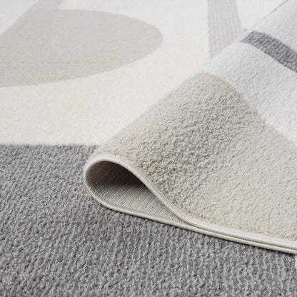 Kurzflor Teppich Lounge 9992 Grau – Rund