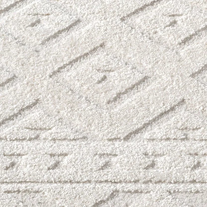 Kurzflor Teppich Lounge 9999 Creme – Rund
