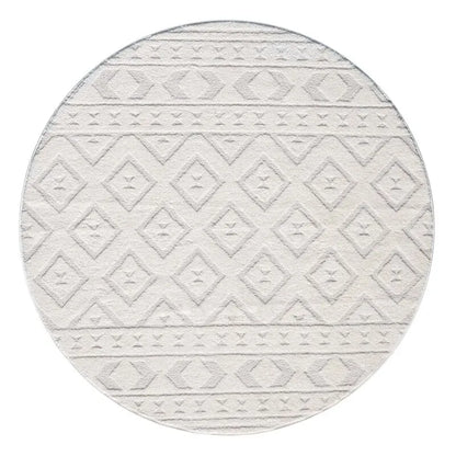 Kurzflor Teppich Lounge 9999 Creme – Rund