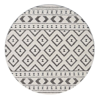 Kurzflor Teppich Lounge 9999 Grau – Rund
