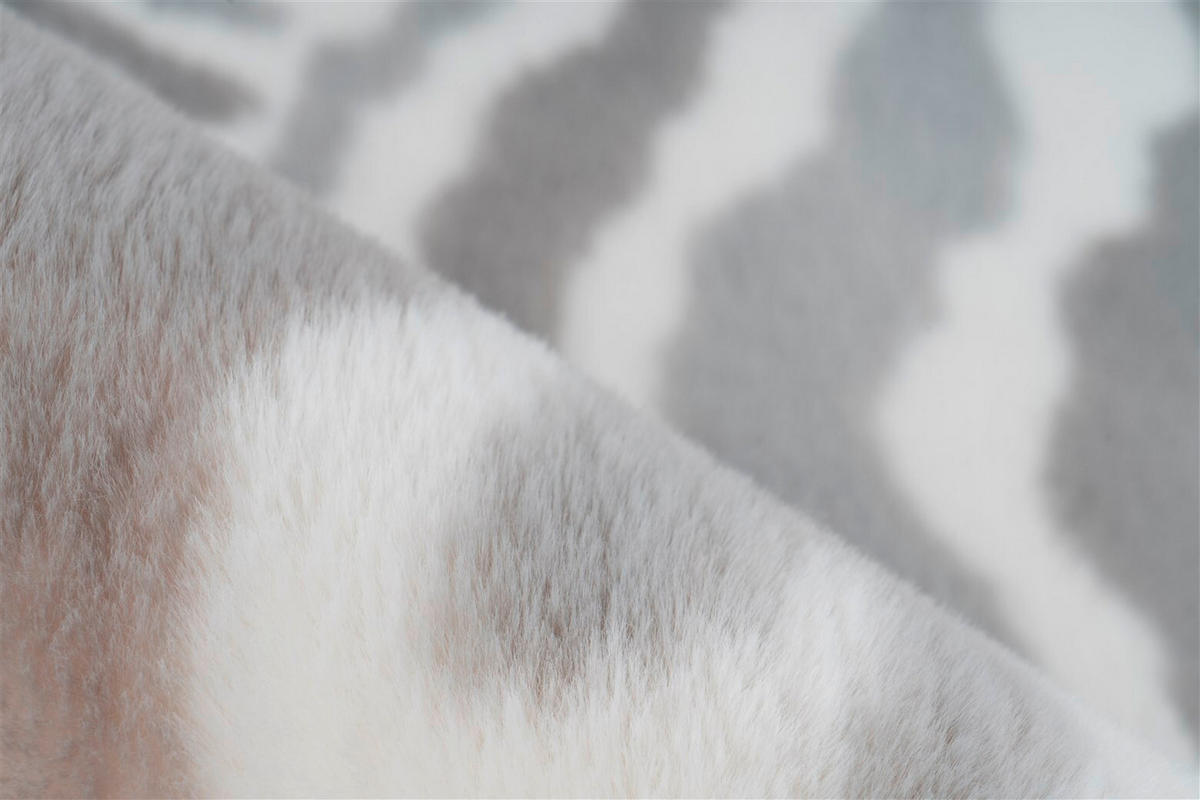 Rabbit Animal 400 Grau / Weiss – Weicher Hochflorteppich