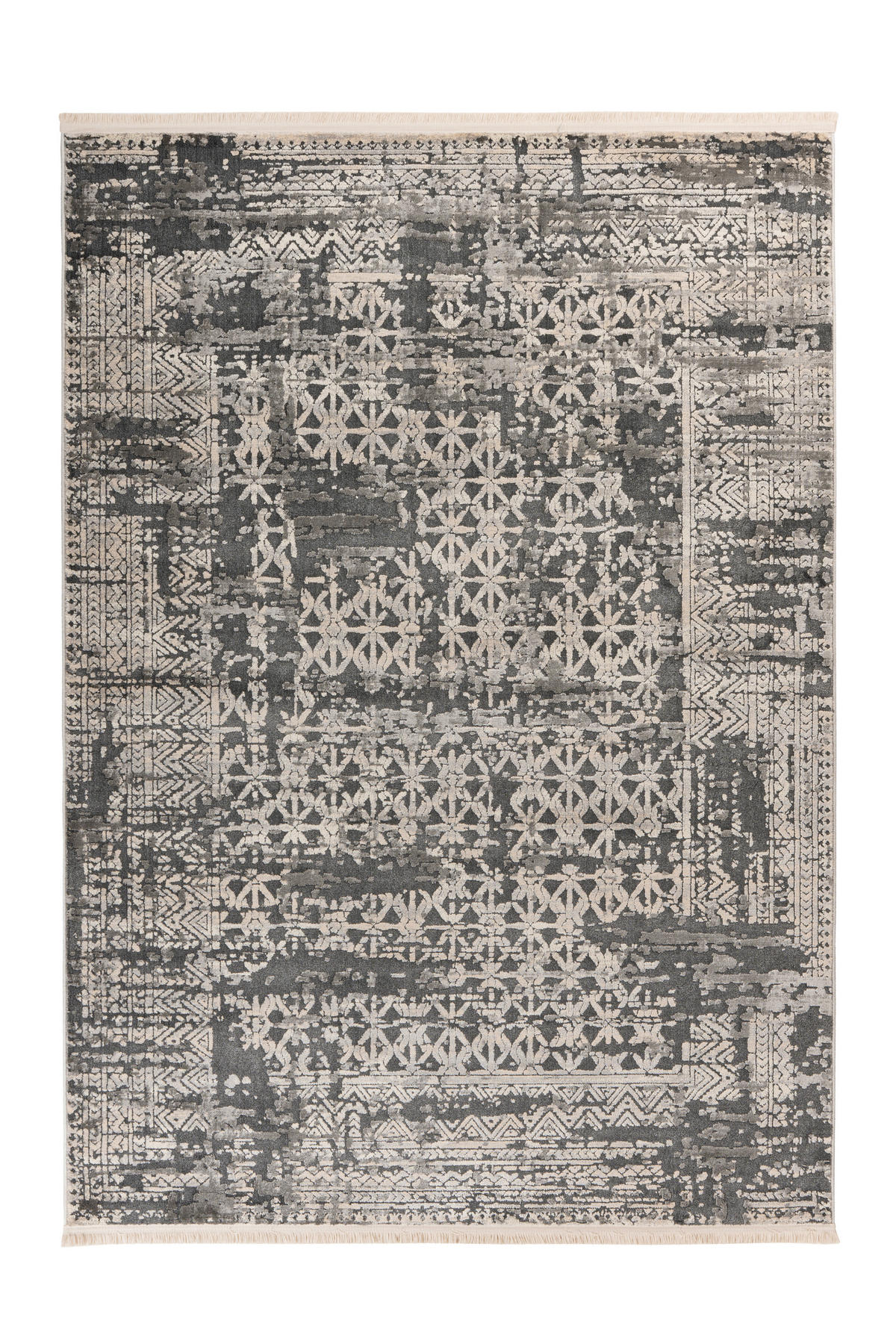 Kurzflorteppich Adela 325 Grau – Vintage Teppich