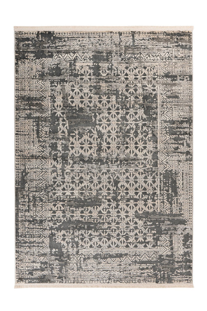 Kurzflorteppich Adela 325 Grau – Vintage Teppich