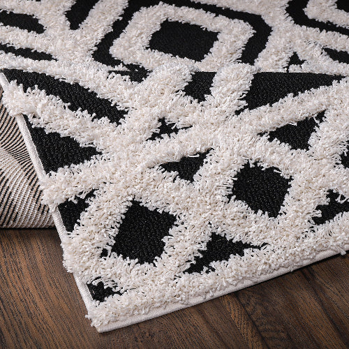 Sanat Hochflor-Teppich Luxus 3507-Black