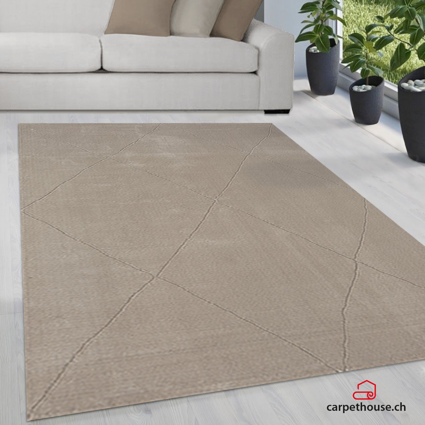 Teppich Sign 1903 70-Beige