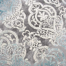 Lade das Bild in den Galerie-Viewer, Merinos Teppich Thema Serie 23014 953 Grau Türkis