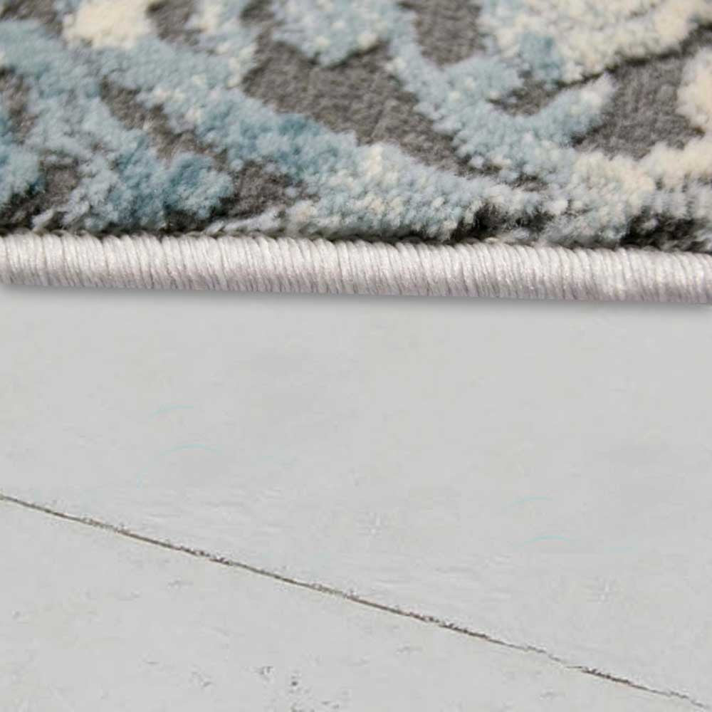 Merinos Teppich Thema Serie 23007 953 grau türkis