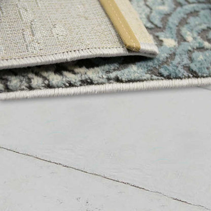 Merinos Teppich Thema Serie 23007 953 grau türkis