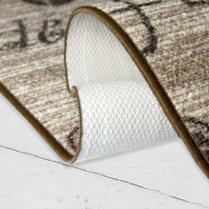 Waschbarer Küchenläufer 113 Coffee Beige