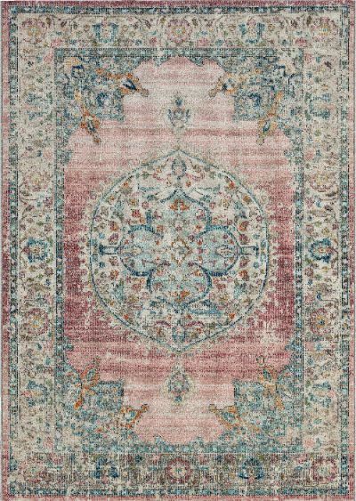 Salsa in-& Outdoor Teppich, 20053 55-Pink - Moderner Wetterfester Teppich für Innen & Aussen