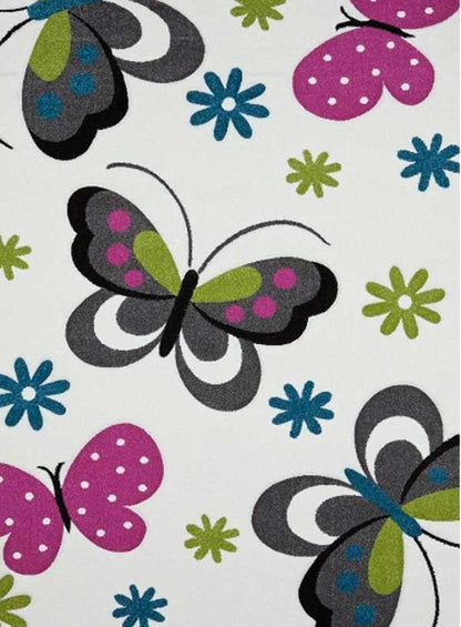 Kinderteppich DIAMOND KIDS Schmetterling cream