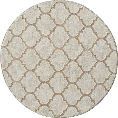 Teppich Studio 28262 760 Beige – Rund