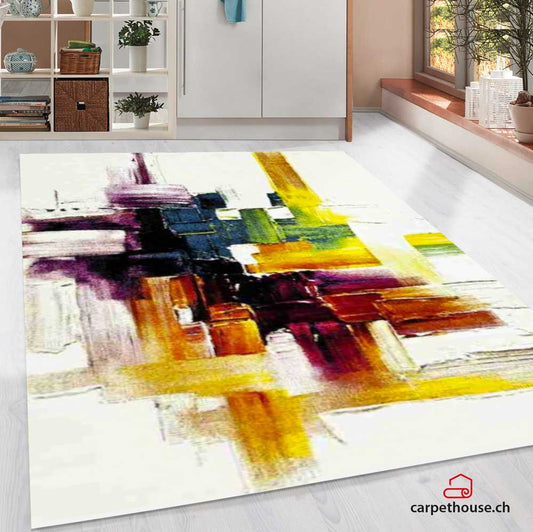 Belis Multi Designer Teppich Modern