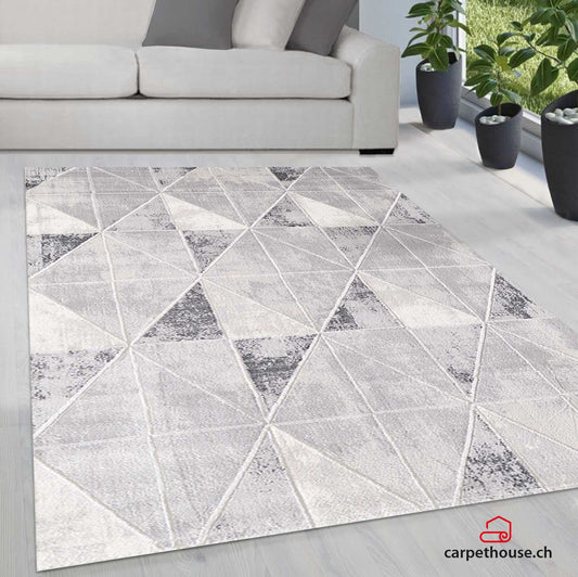Sanat Harmony | Light Grey | Kurzflorteppich