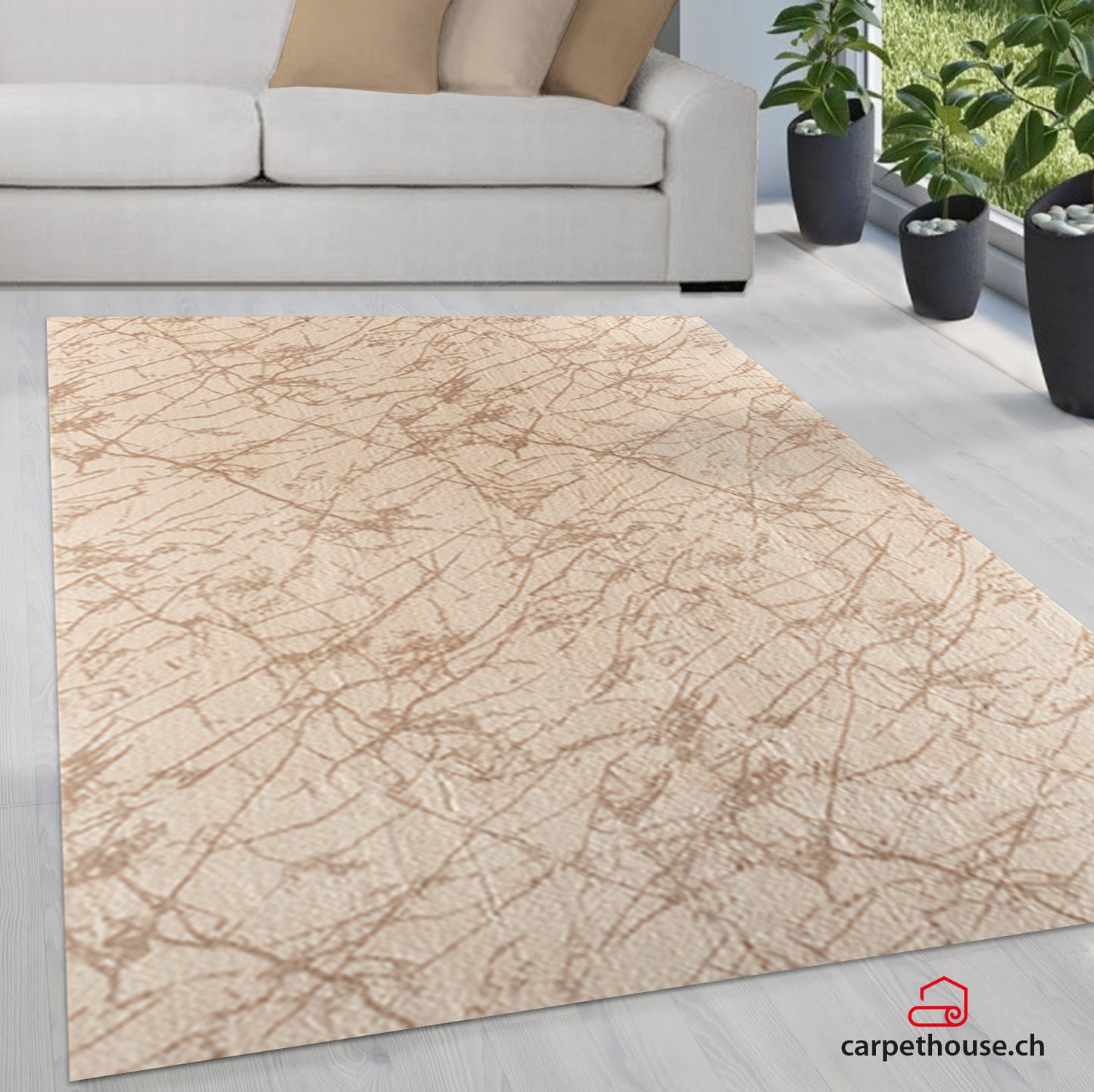 Teppich Hochflor Loft Edition 36 760-Beige