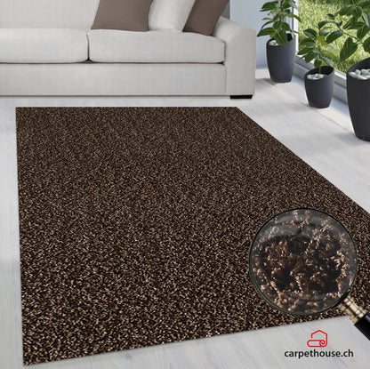Teppich Loca in Dunkelbraun