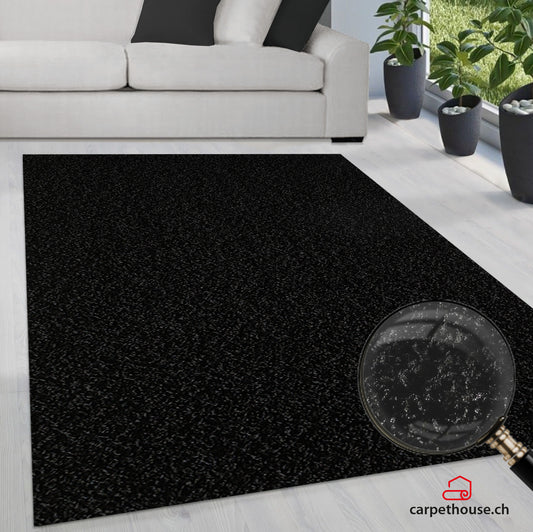 Teppich Loca in Schwarz