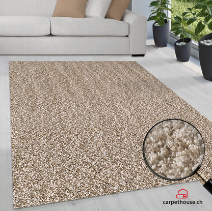 Loca New | Beige | Hochflorteppich