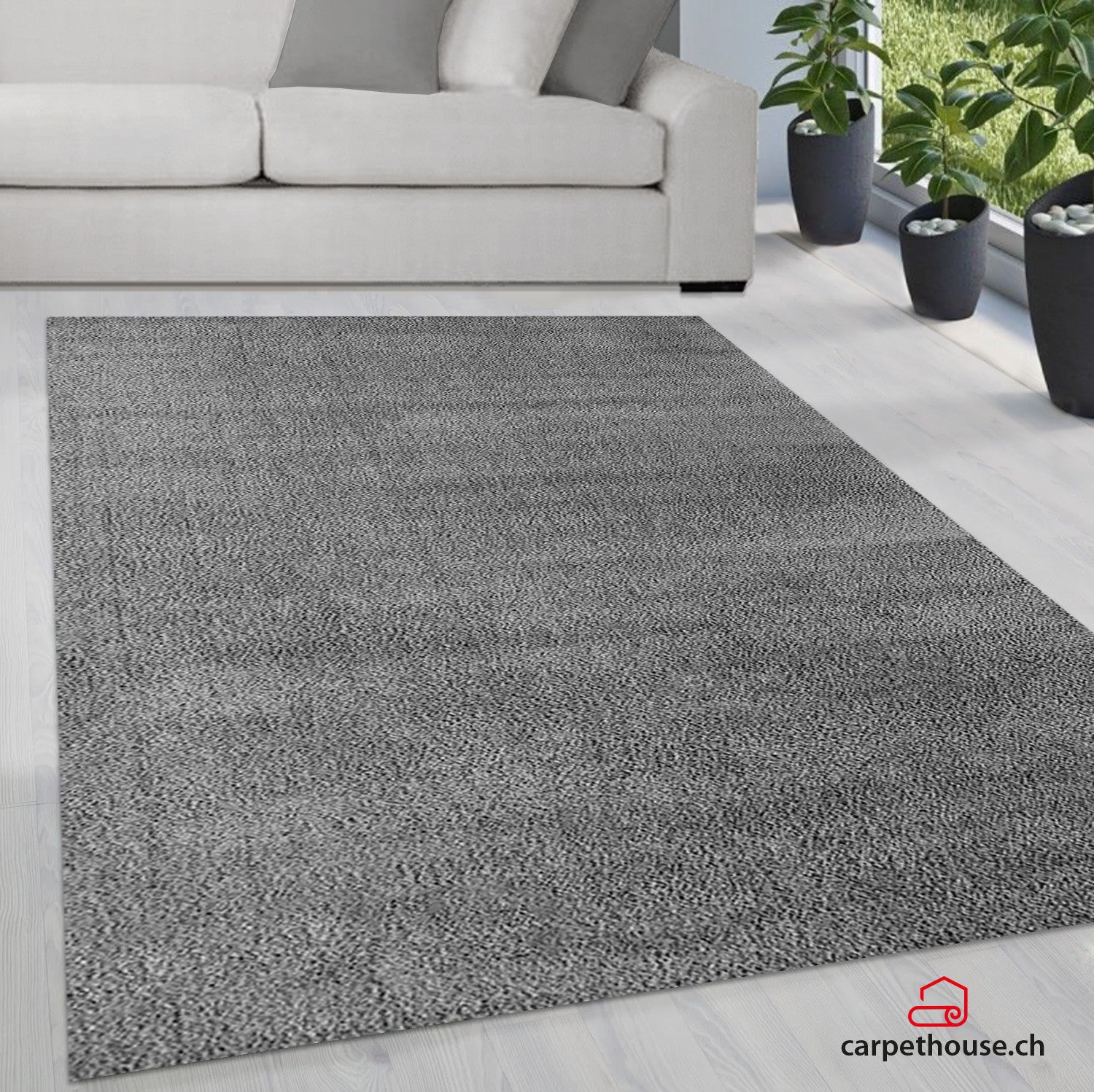 Hochflor-Teppich, Silky Touch, 1200 Light Gray