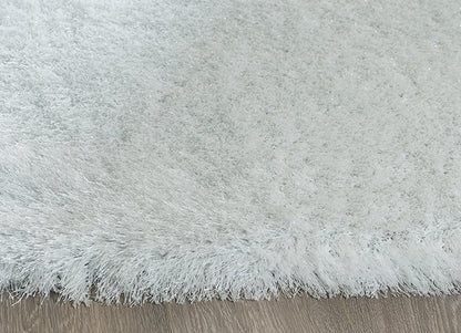 Weicher Moderner Glanz Hochflorteppich Teppich, 411 Lurex 60-weiss