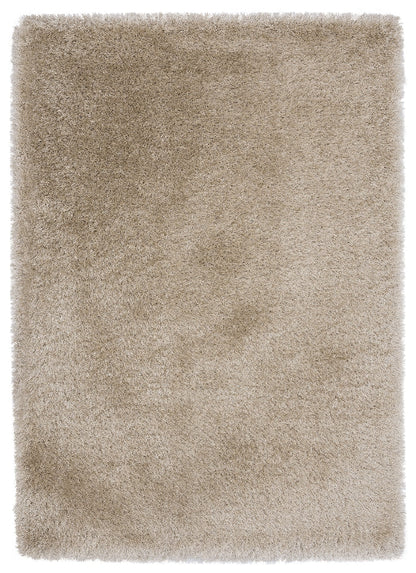 Weicher Moderner Glanz Hochflorteppich Teppich, 411 Lurex 65-Sand