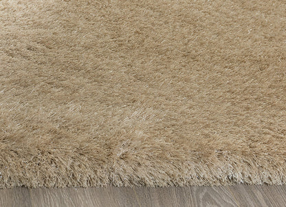 Weicher Moderner Glanz Hochflorteppich Teppich, 411 Lurex 65-Sand