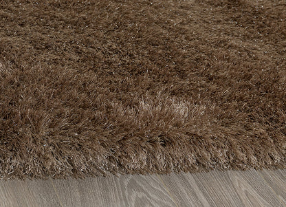 Weicher Moderner Glanz Hochflorteppich Teppich, 411 Lurex 70-Beige