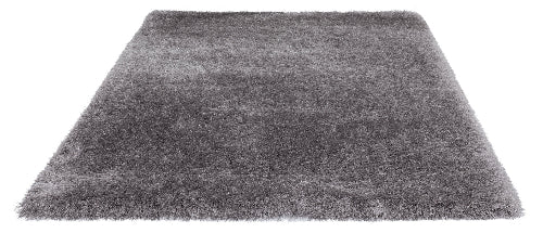 Weicher Moderner Glanz Hochflorteppich Teppich, 411 Lurex 95-Grey