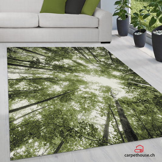 Belis Designer | Green | Kurzflorteppich