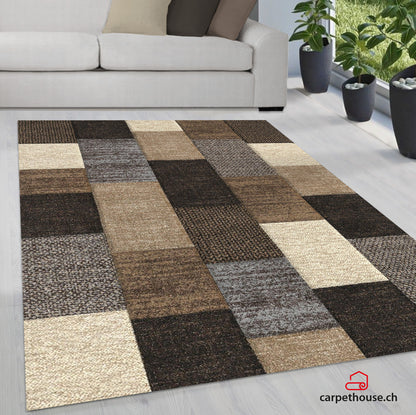 Belis Designer | Brown | Kurzflorteppich