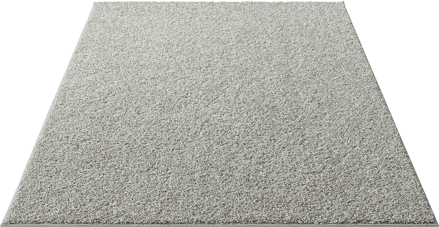 Teppich Soli Shaggy - Waschbares Hochflor Teppich, 8010 95-Grey