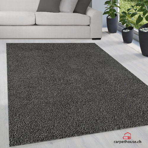 Teppich Soli Shaggy - Waschbares Hochflor Teppich, 8010 96-Anthracite