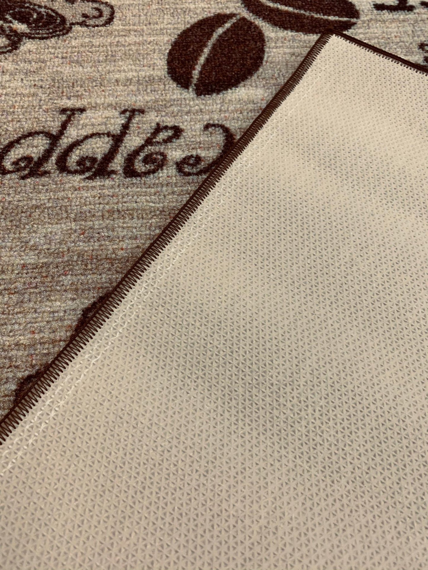 Waschbarer Küchenläufer 113 Coffee Beige