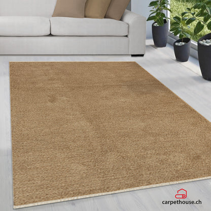 Impulse Moderner Kurzflor Teppich 52031 75-Gold