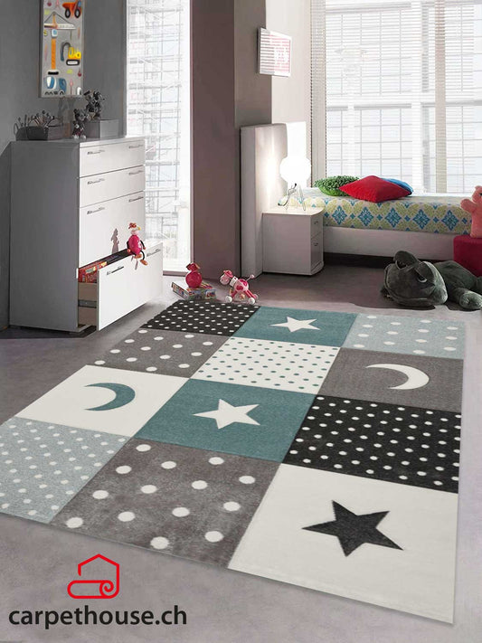 Kinderteppich Pastel Kids Stern