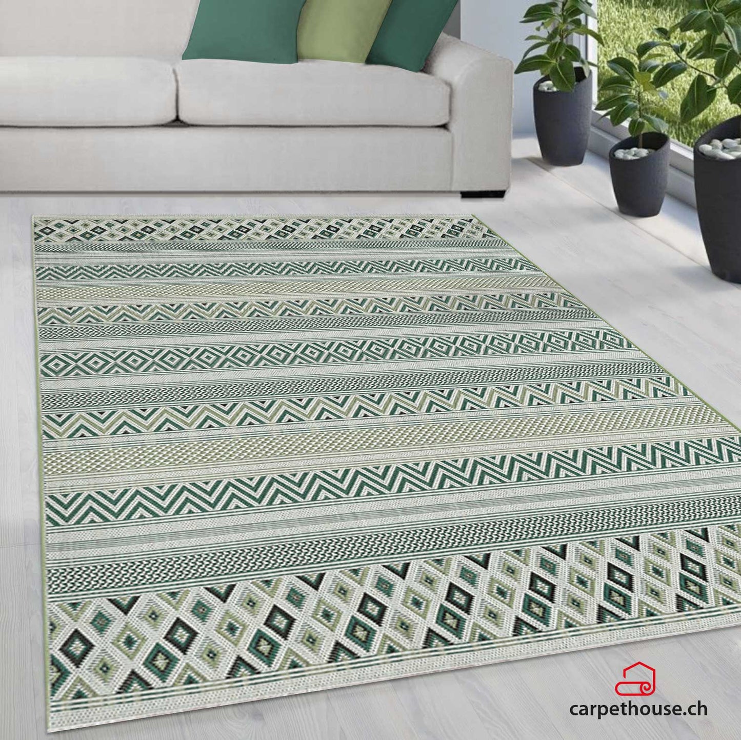 Machka in-& Outdoor Teppich 54046 40-Green