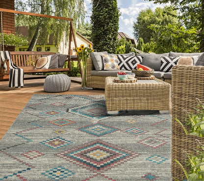 Salsa in-& Outdoor Teppich, 54509 160-Cream - Moderner Wetterfester Teppich für Innen & Aussen