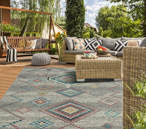 Salsa in-& Outdoor Teppich, 54509 160-Cream - Moderner Wetterfester Teppich für Innen & Aussen