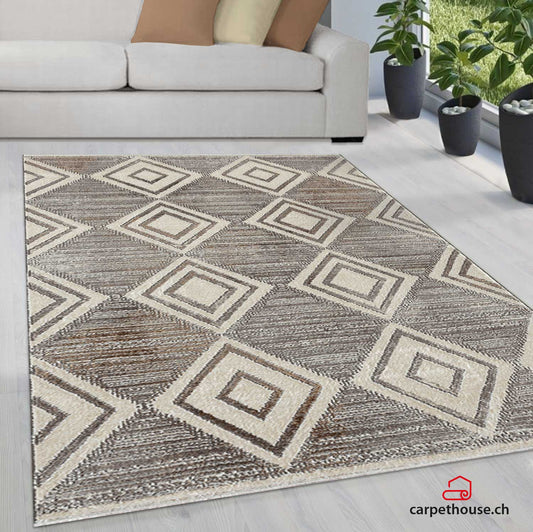 Sirena Moderner Designer Teppich, 56065 110-Grey